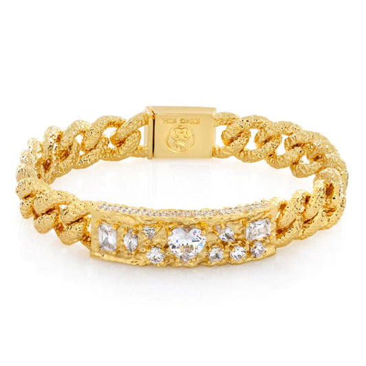 King Ice Diamond in the Rough ID Bracelet