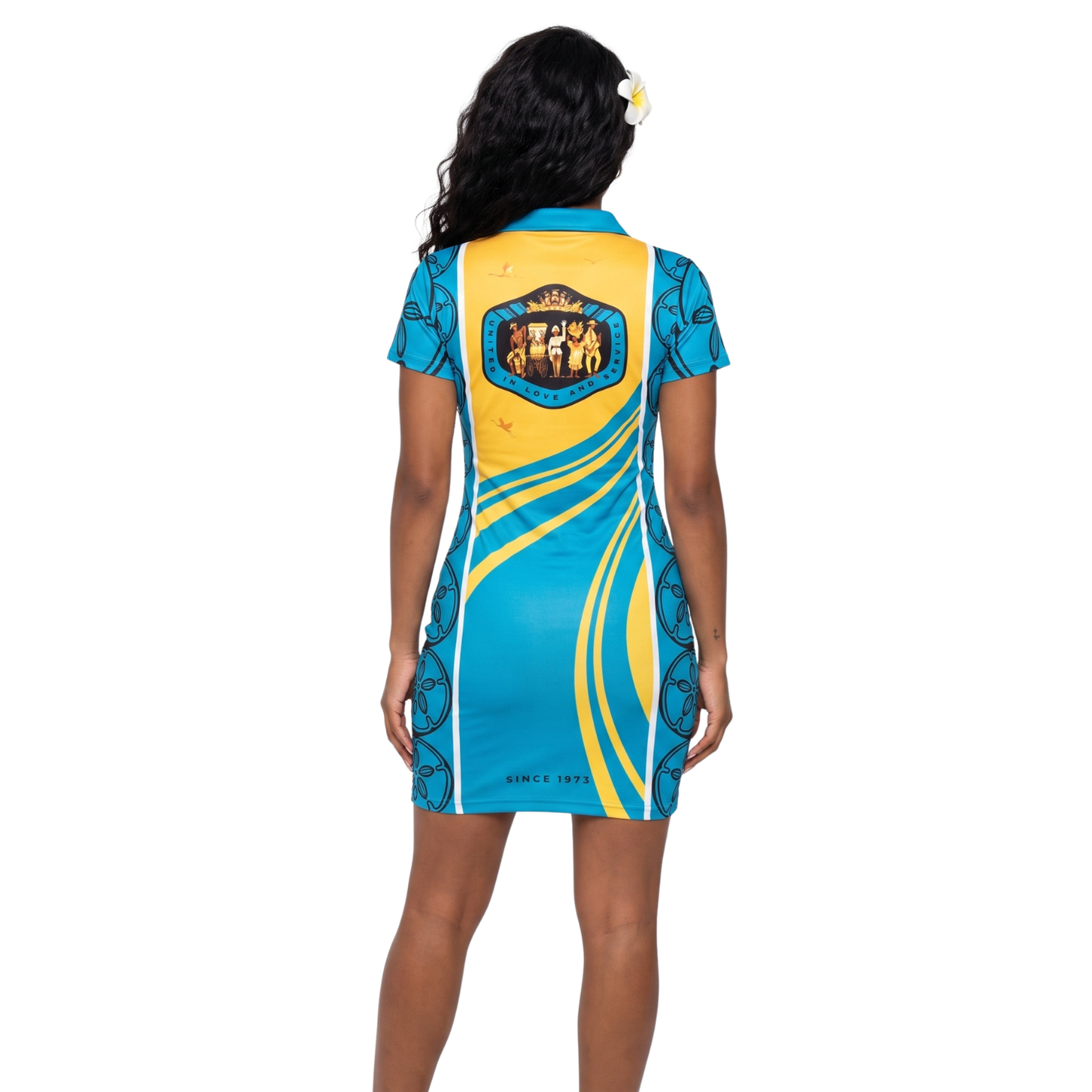The Legacy Harvora Polo Dress - Aquamarine
