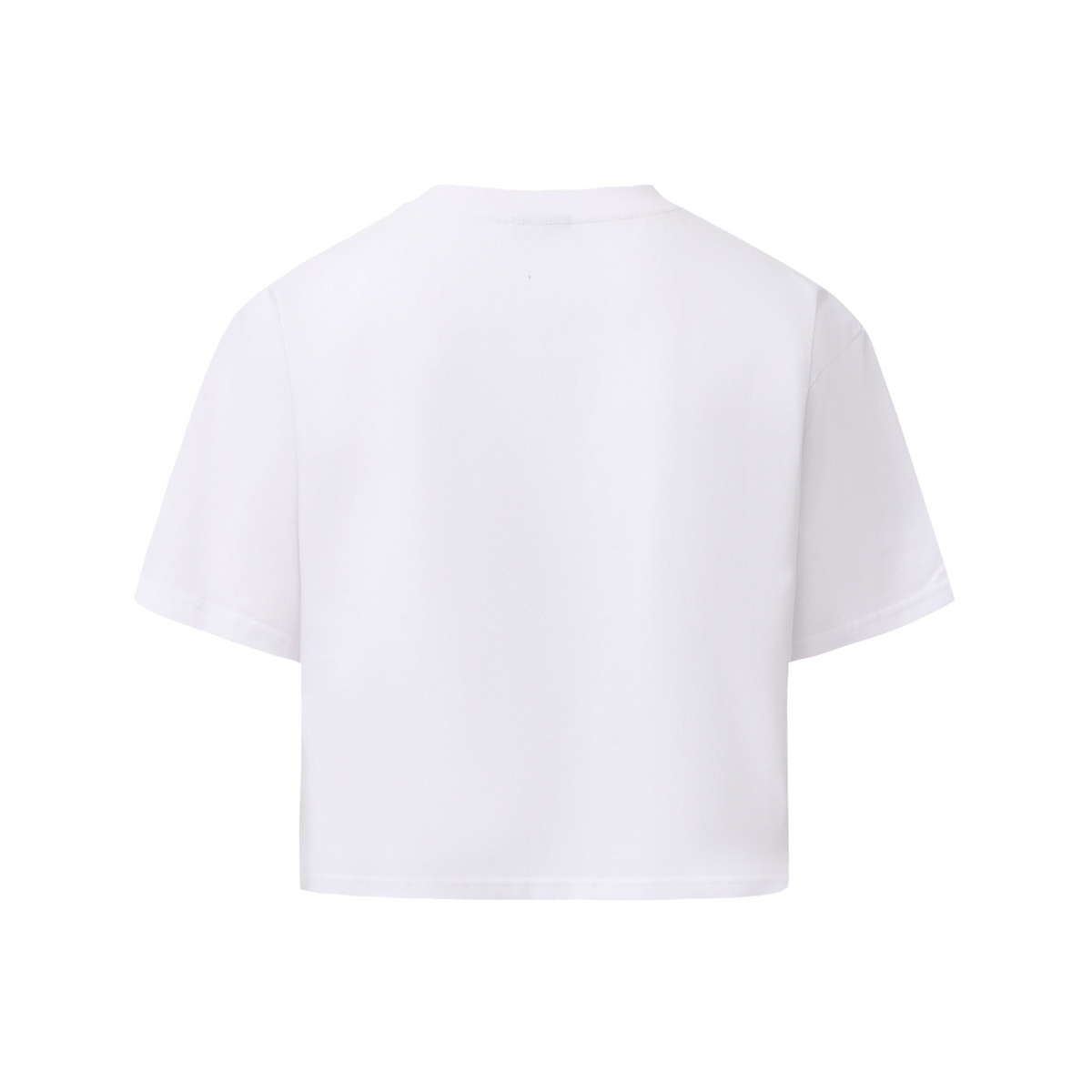 The 1973 Collection Greatness Female Cropped Tee - White/Aqua