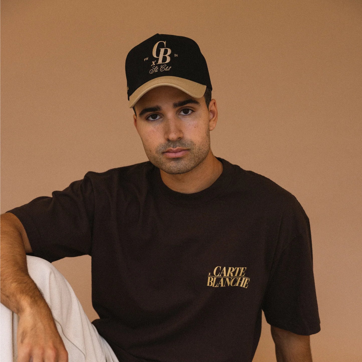 Carte Blanche The CB Ski Club Snapback - Black & Khaki