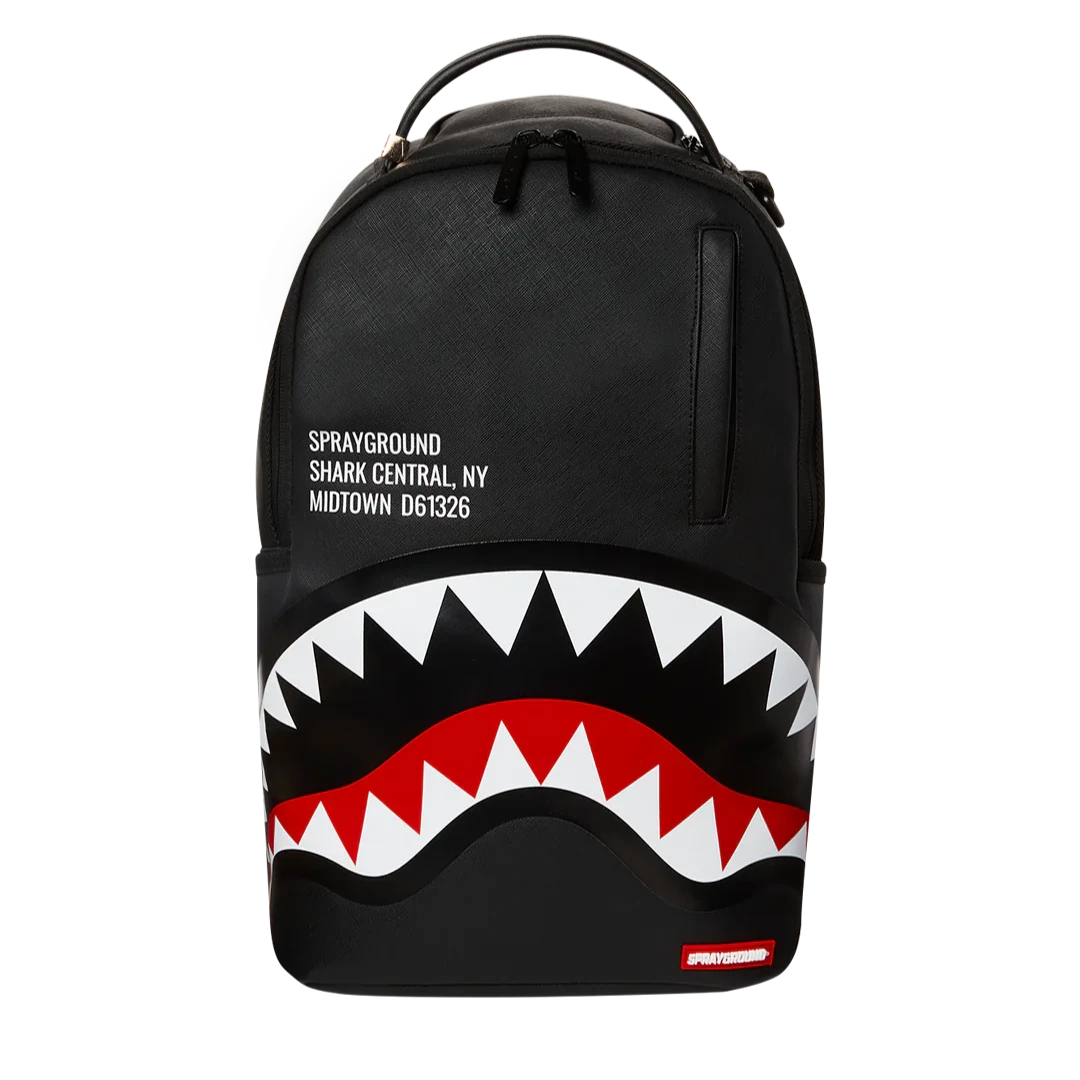 Sprayground Shark Central LAX Backpack - Black/Red