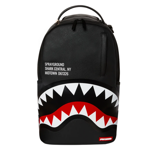 Sprayground Shark Central LAX Backpack - Black/Red
