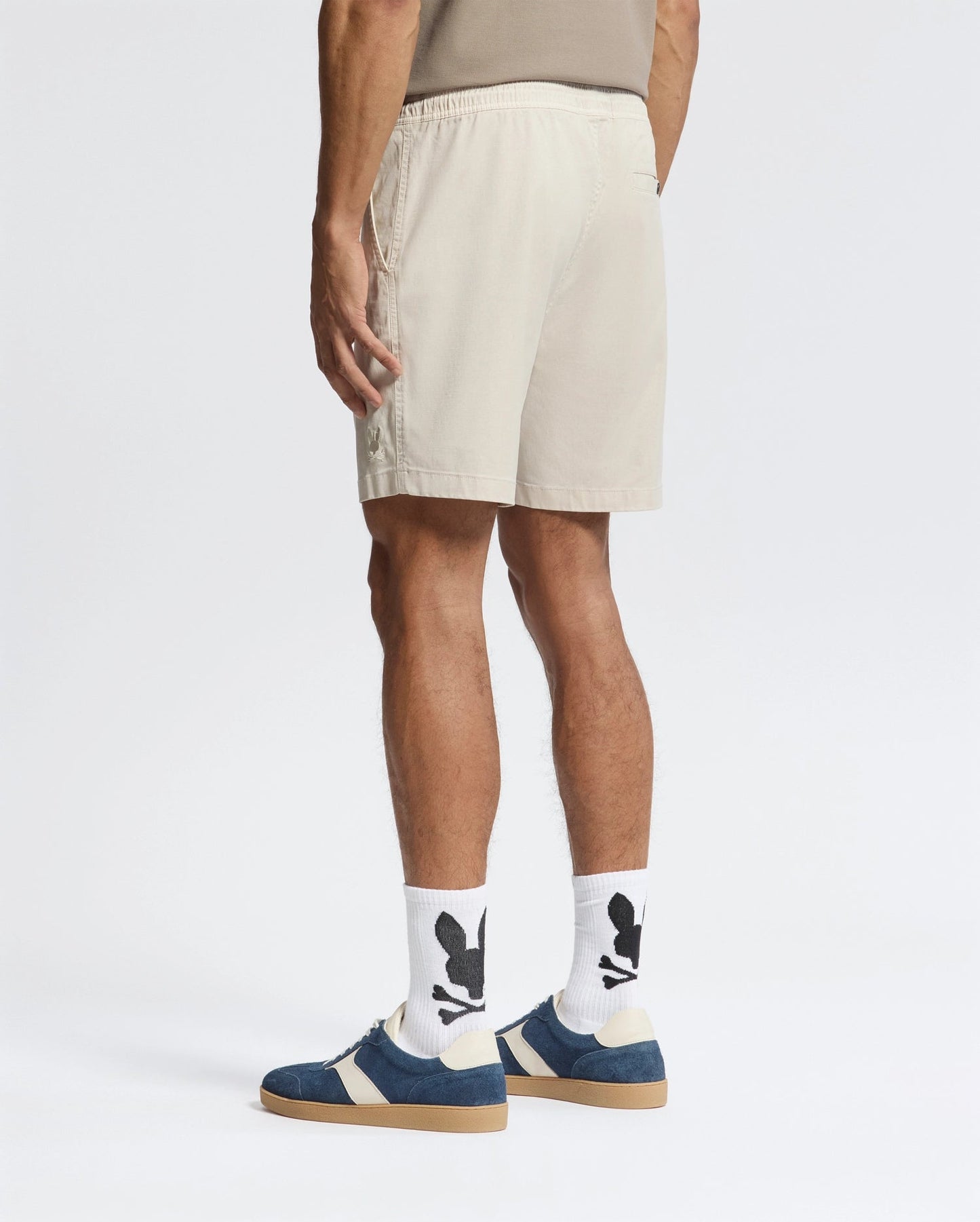 Psycho Bunny Willis Stretch Tencel Shorts - Stone