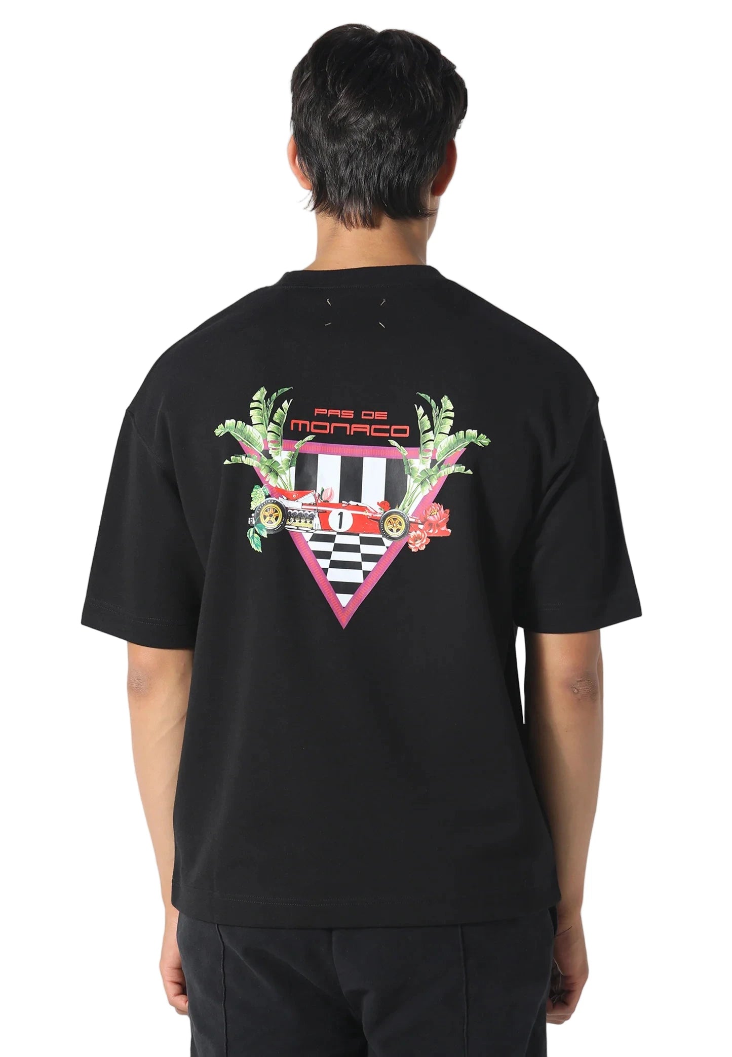 Pas De Monaco Formular Check Tee - Black