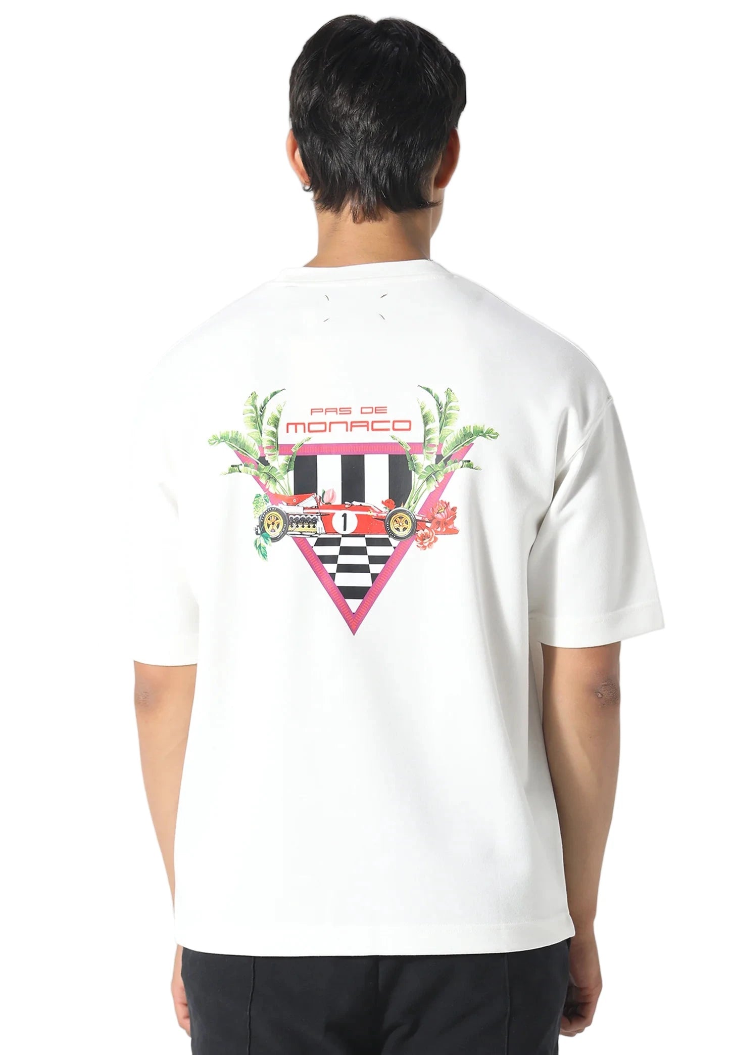 Pas De Monaco Formular Check Tee - White