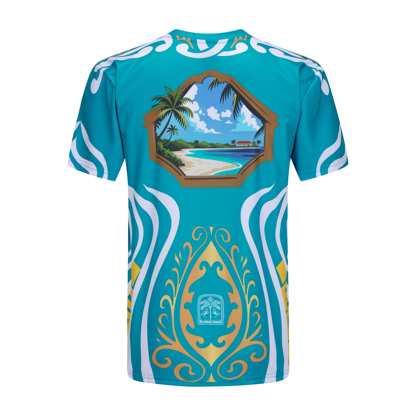 The Voyano Crewneck Tee (Independence) - Aqua