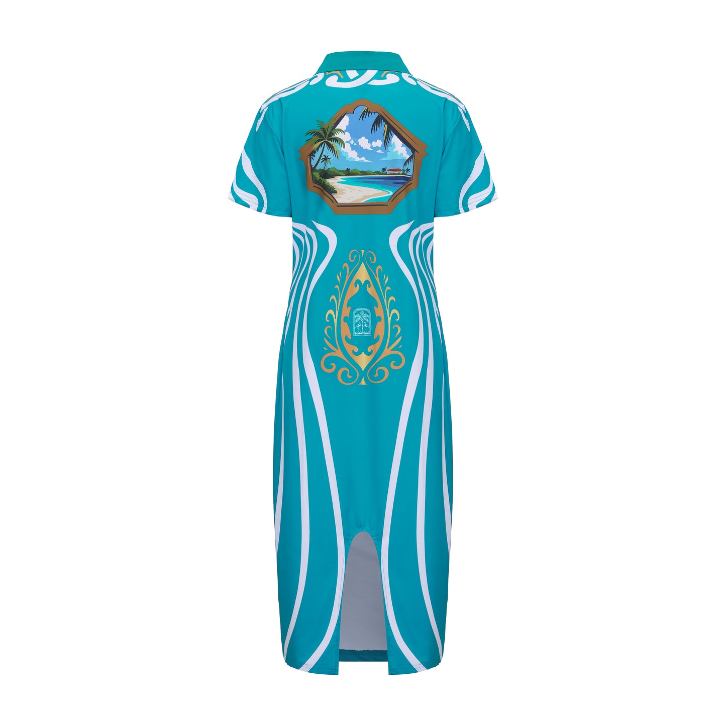 The Voyano Female Polo Dress (Independence) - Aqua
