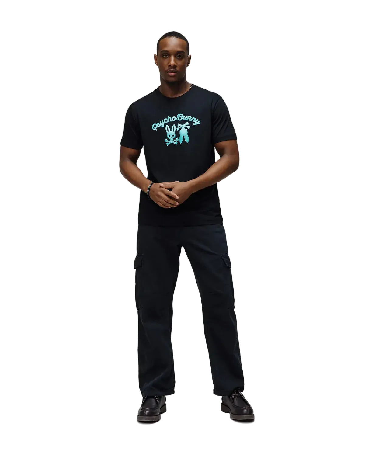 Psycho Bunny Aram Graphic Tee - Black
