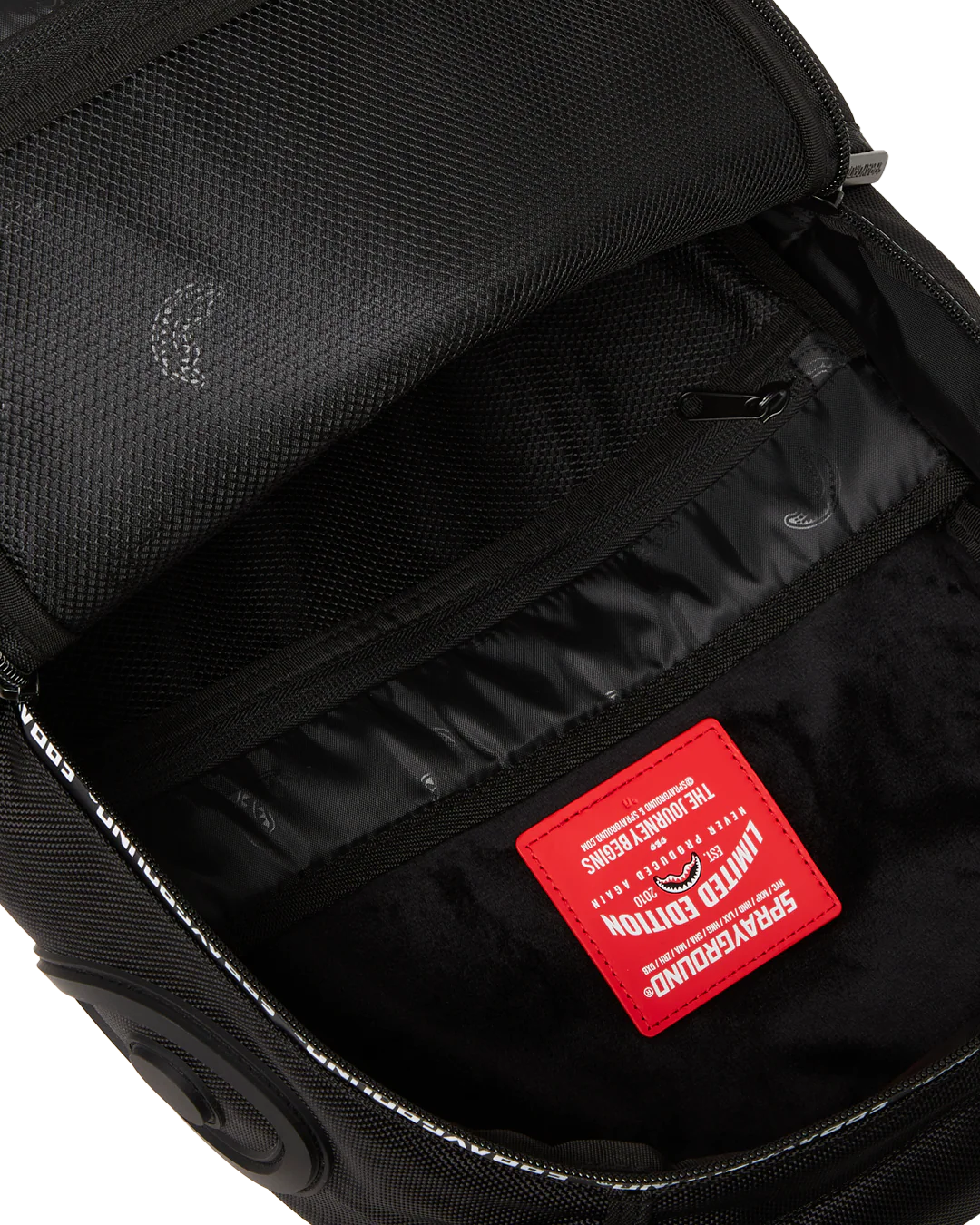 Sprayground The Hero White Tape Deluxe Backpack