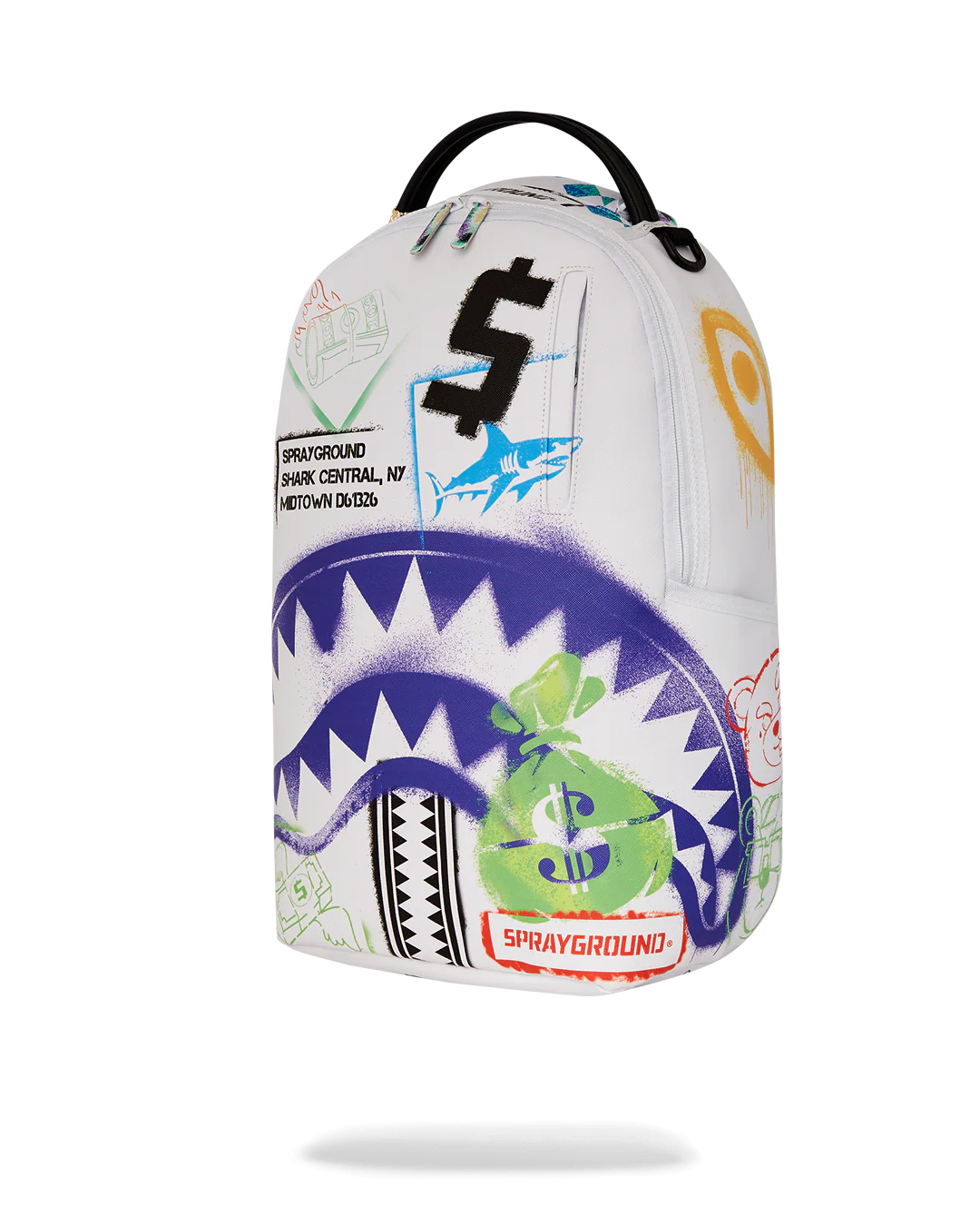 Sprayground Shark Central Cut Out For Greatness Deluxe Backpack