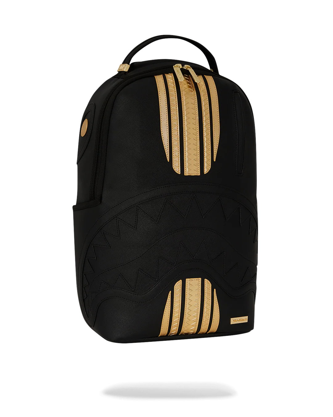 Sprayground Gold & Black Racing Stripes Backpack
