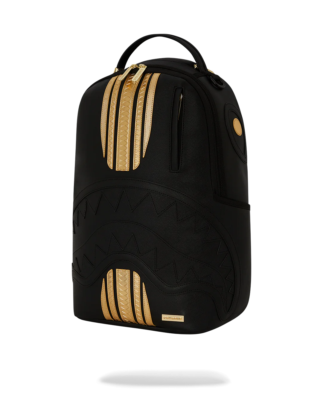 Sprayground Gold & Black Racing Stripes Backpack