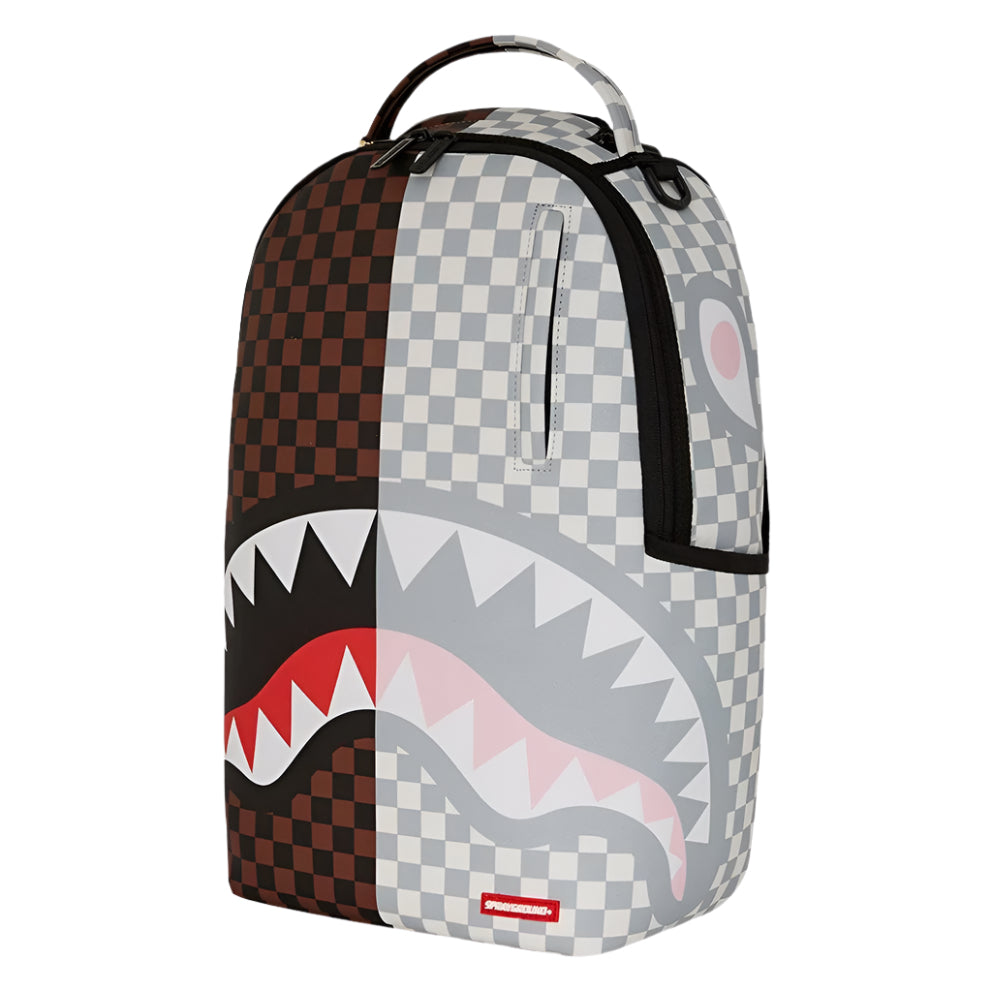 Sprayground Split Rose Sharks in Paris Deluxe Backpack