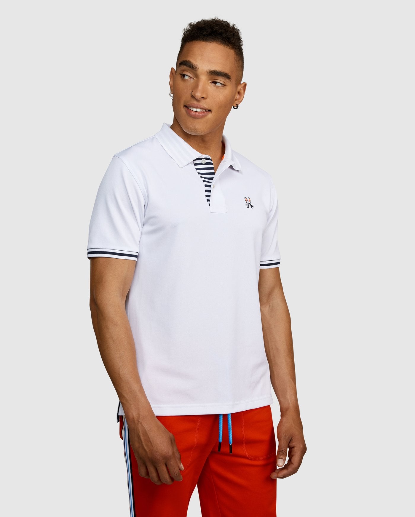 Psycho Bunny Mens Plumstead Sport Polo - White