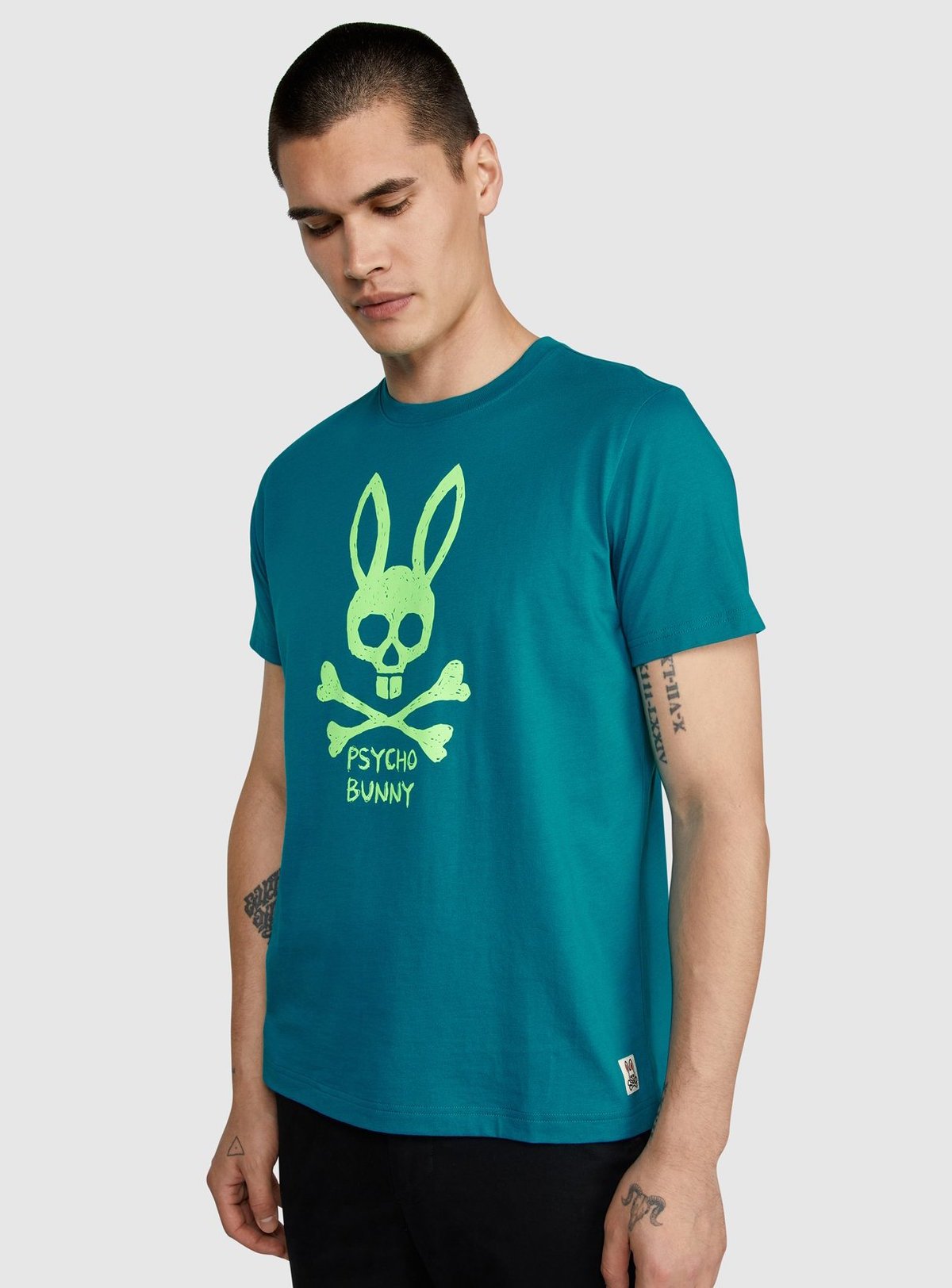 Psycho Bunny Mens Jasper Graphic Tee - Enamel Blue