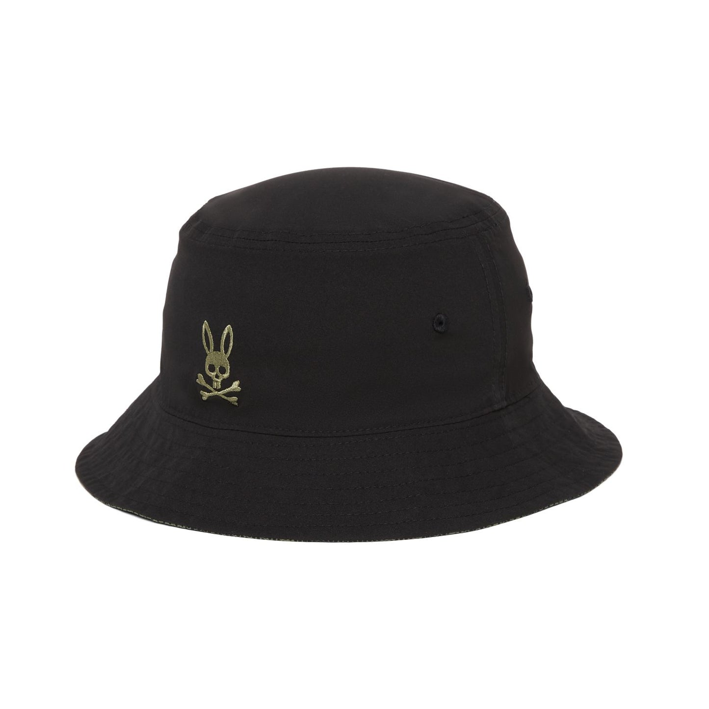 Psycho Bunny Rockaway Reversible Bucket Hat - Black/Camo