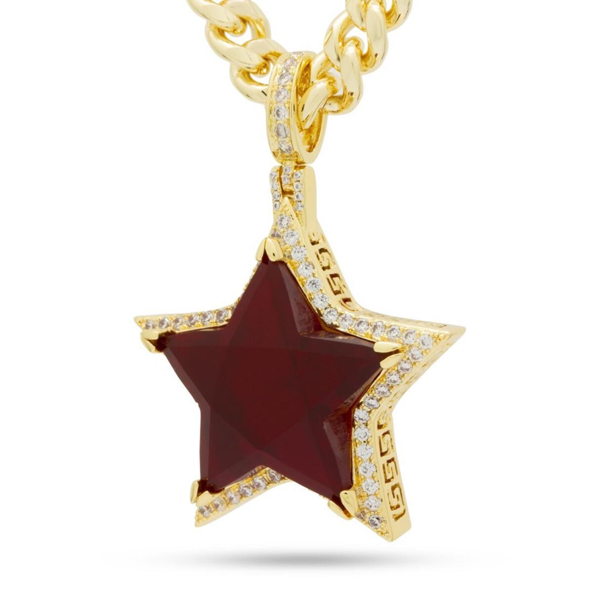 King Ice Ruby Star Chain