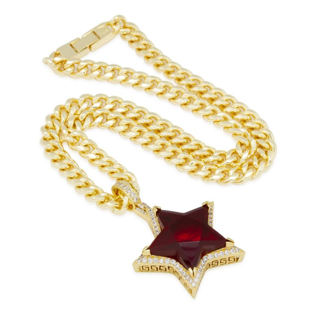 King Ice Ruby Star Chain