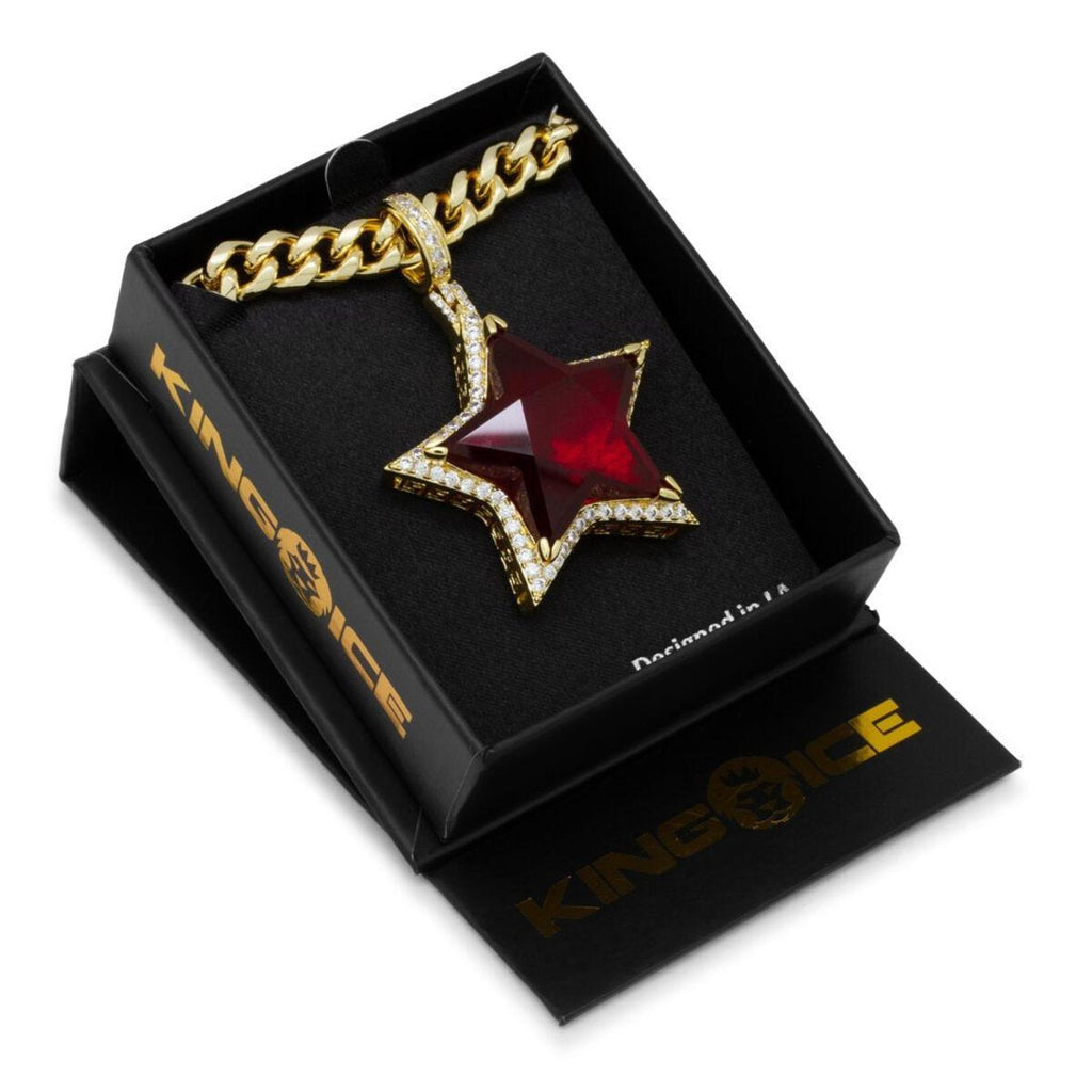 King Ice Ruby Star Chain