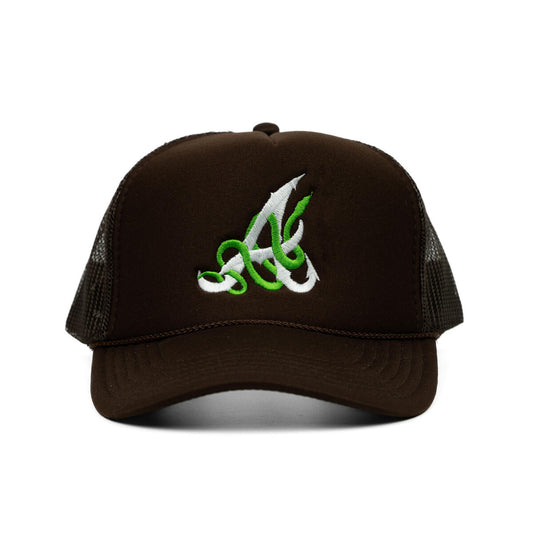 Crown Kings ATL Snake Snapback - Brown