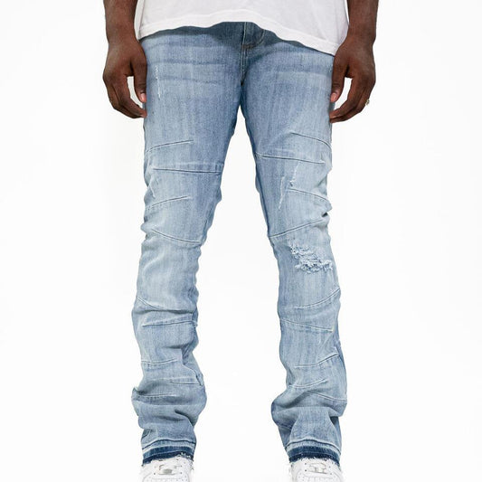 Golden Denim The Stacked Playas' - Light Wash