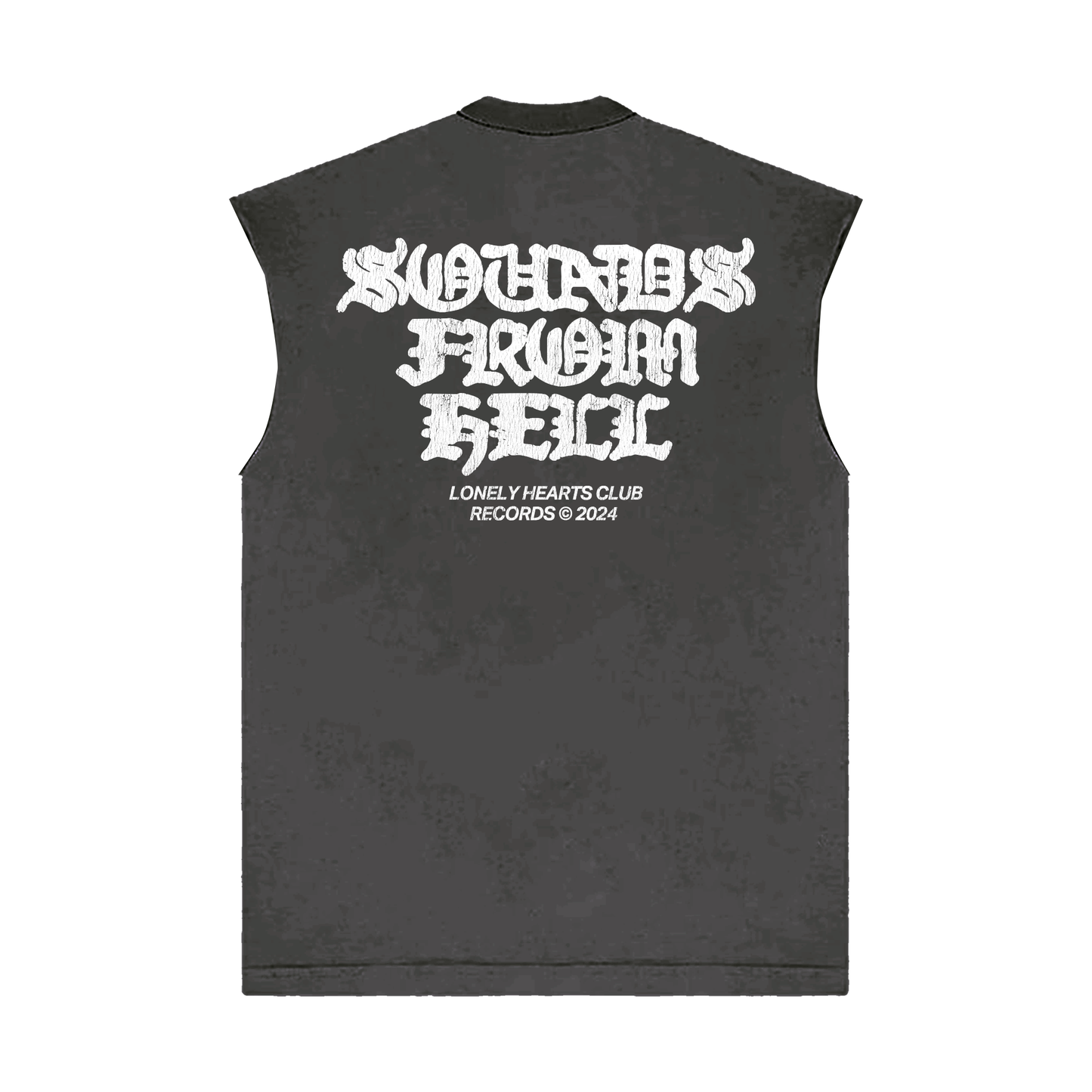 Lonely Hearts Club Records Premium Sleeveless Tee - Vintage Grey