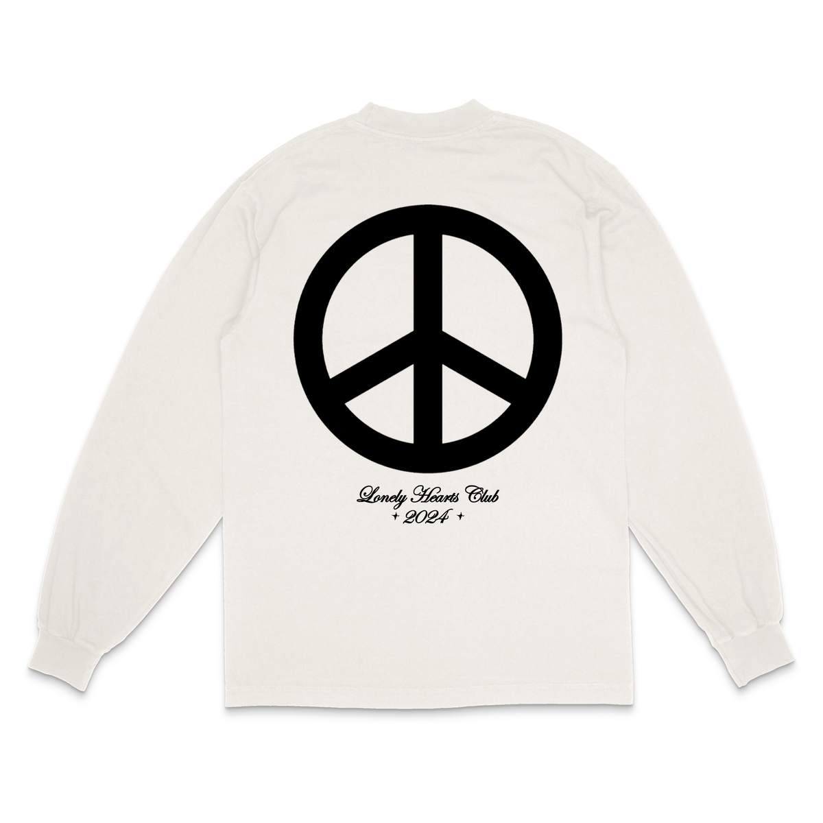 Lonely Hearts Club Reach Your Inner Peace Premium Long Sleeved Tee - Off White