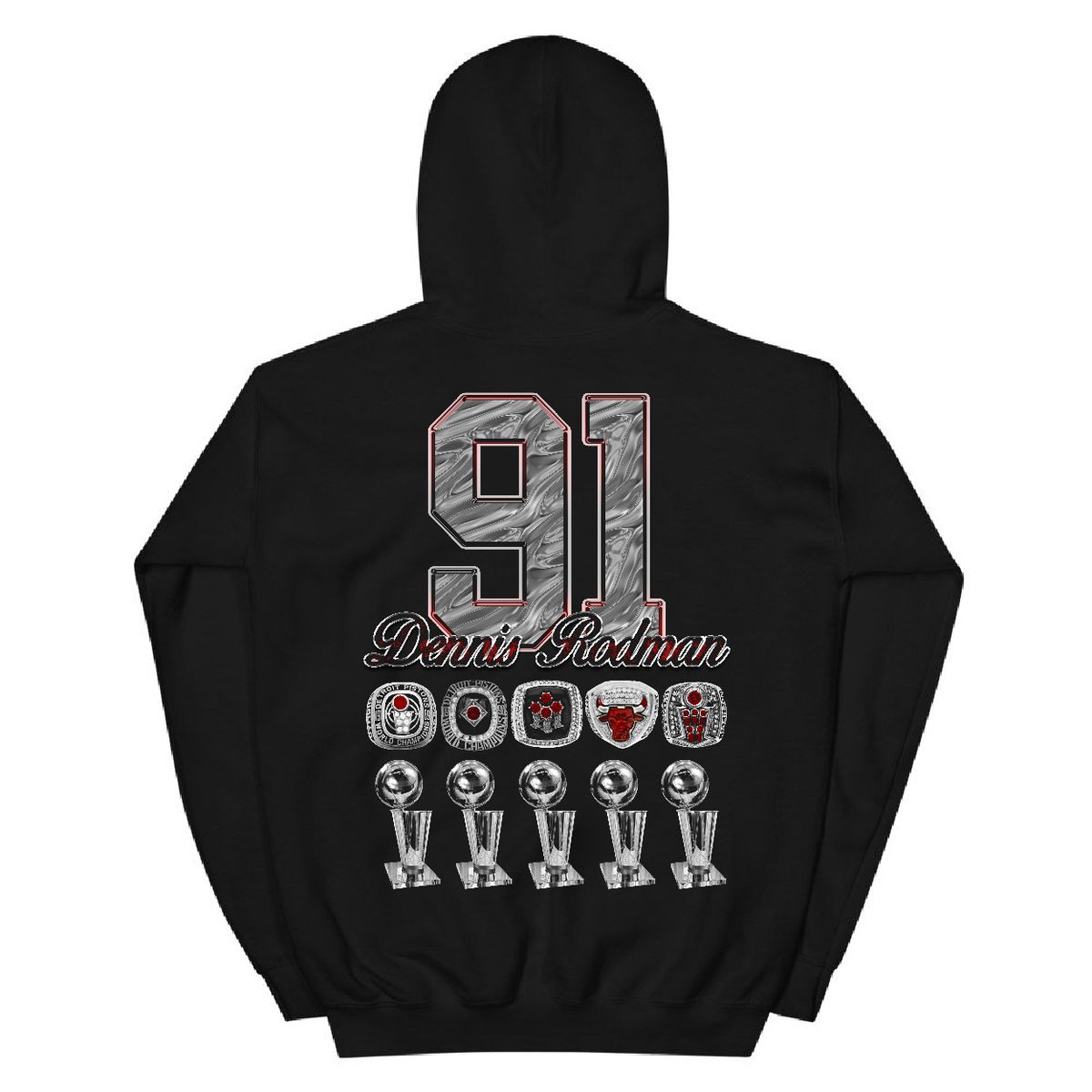 Portraits Rodman Hoodie - Jet Black