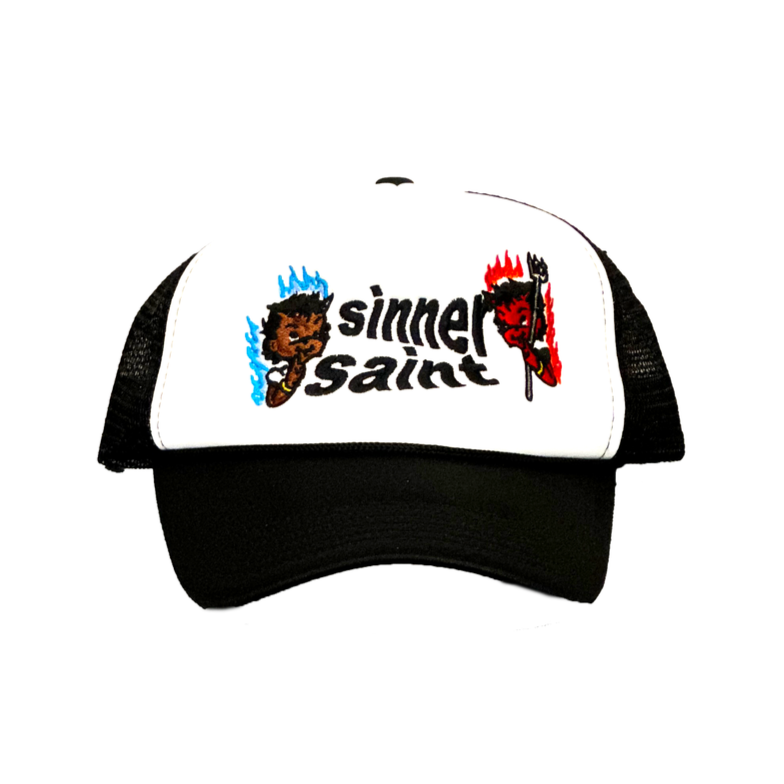 R3borne Saint X Sinner Trucker Hat - White/Black