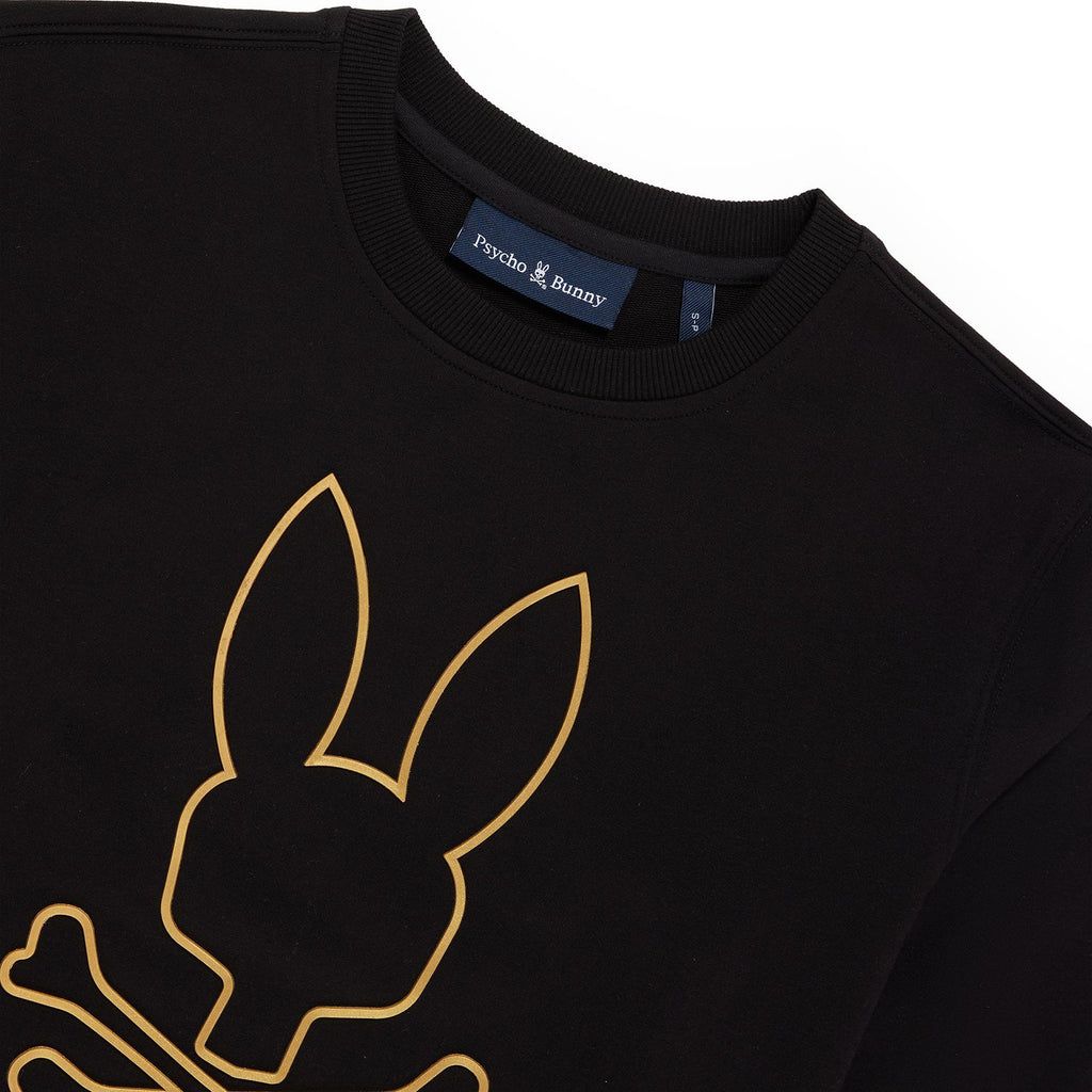 Psycho Bunny Beumont Metallic HD Sweatshirt - Black