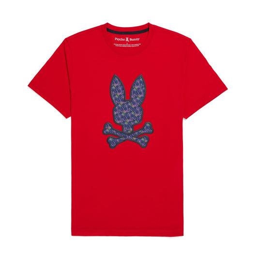 Psycho Bunny Belmont Graphic Tee - Brilliant Red