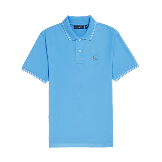 Psycho Bunny Mens Logan Pique Polo - Mountain Sky