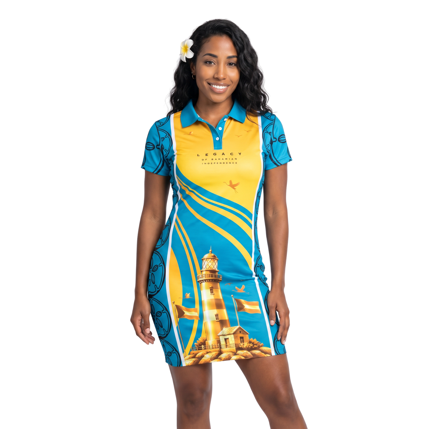 The Legacy Harvora Polo Dress - Aquamarine