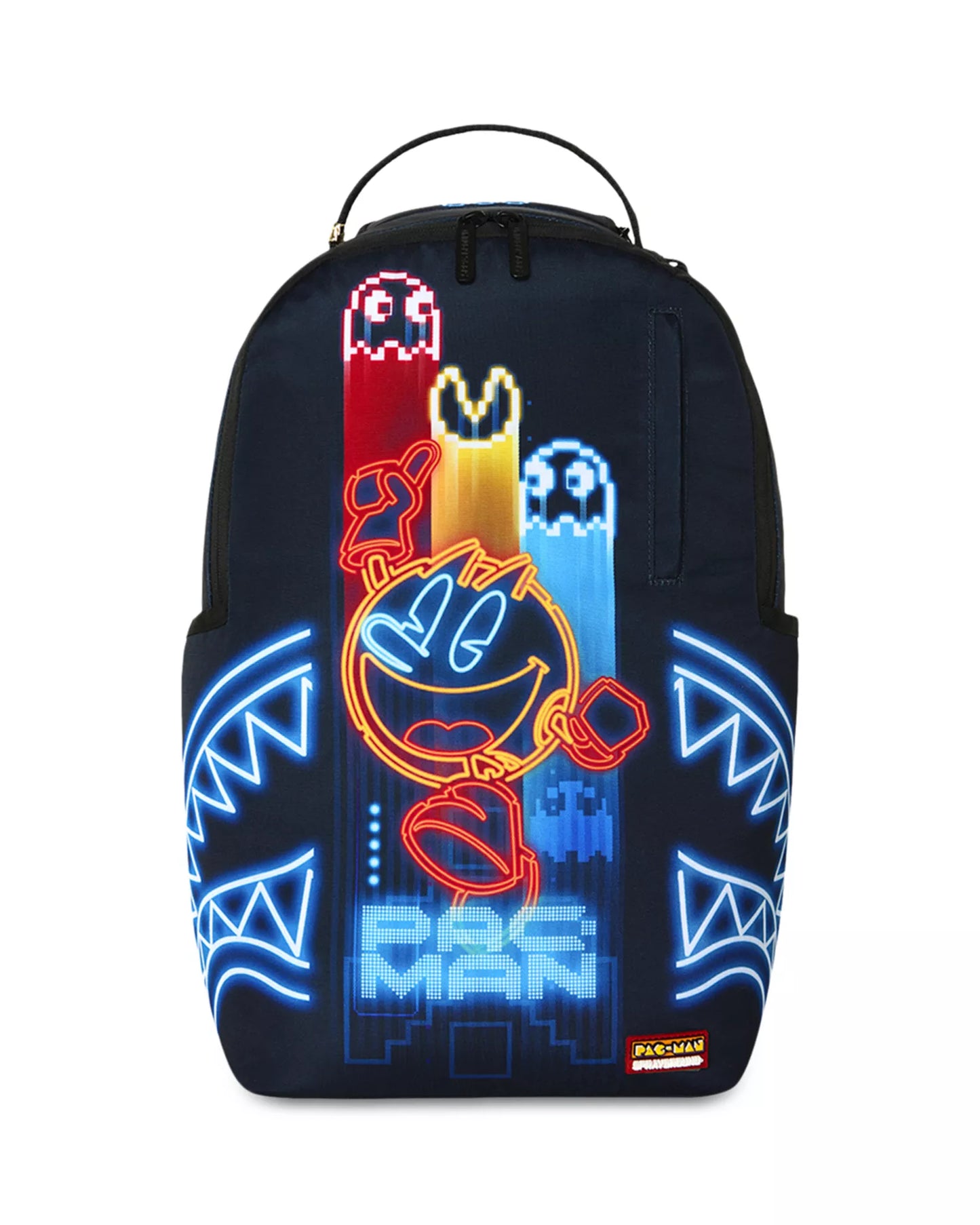 Sprayground Pac Man Neon Shark Backpack