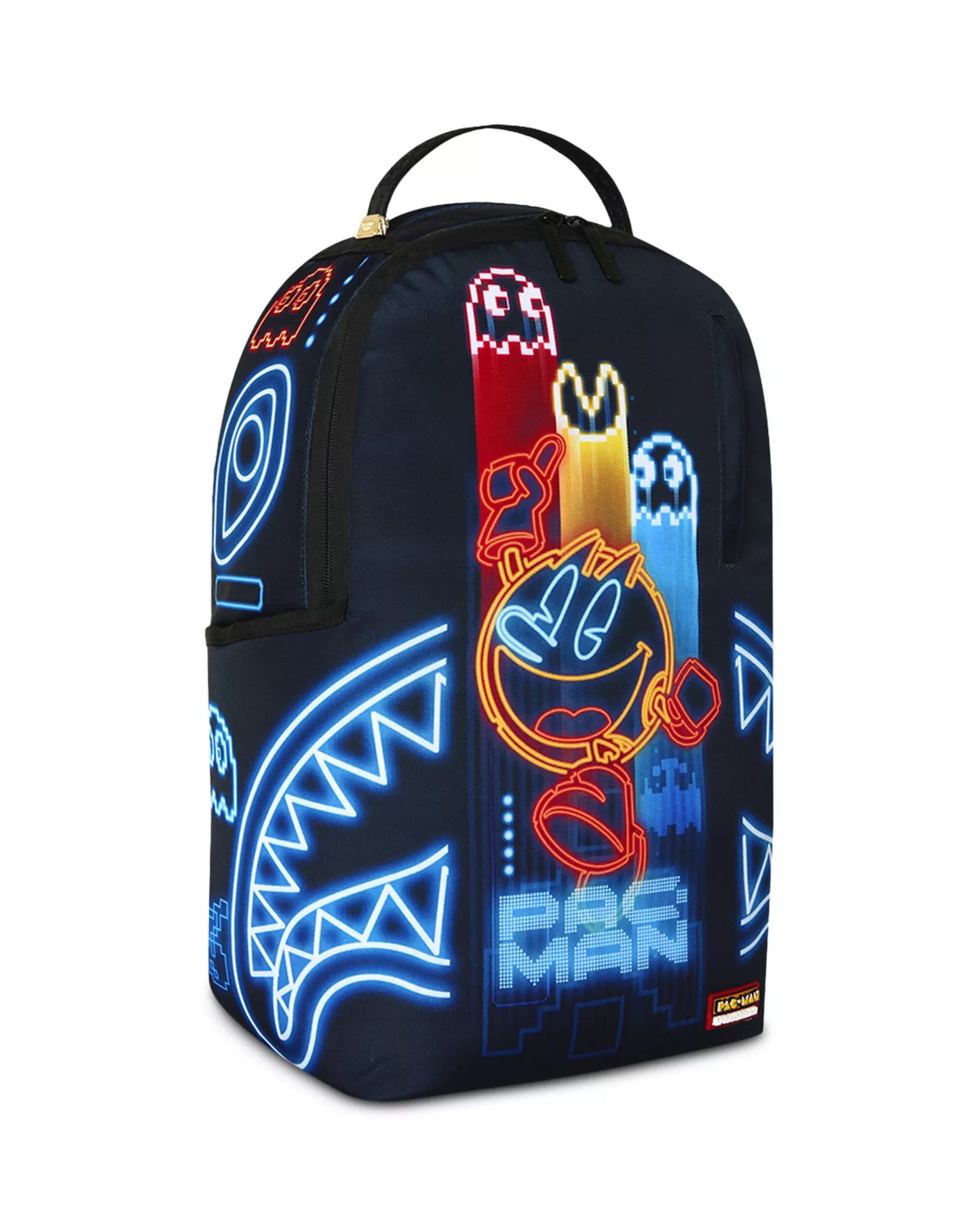 Sprayground Pac Man Neon Shark Backpack
