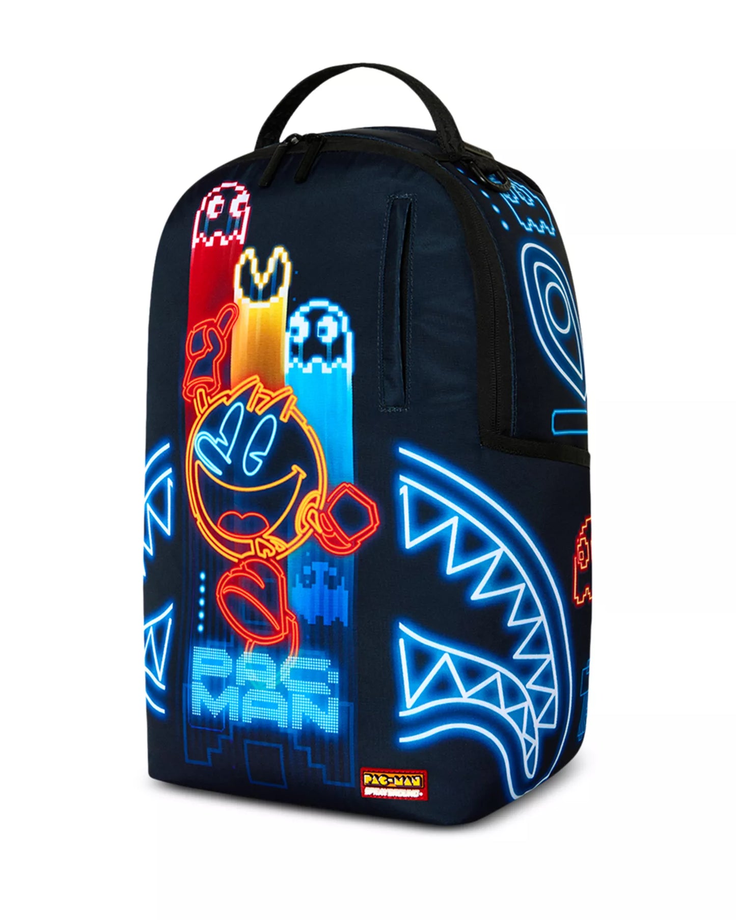 Sprayground Pac Man Neon Shark Backpack