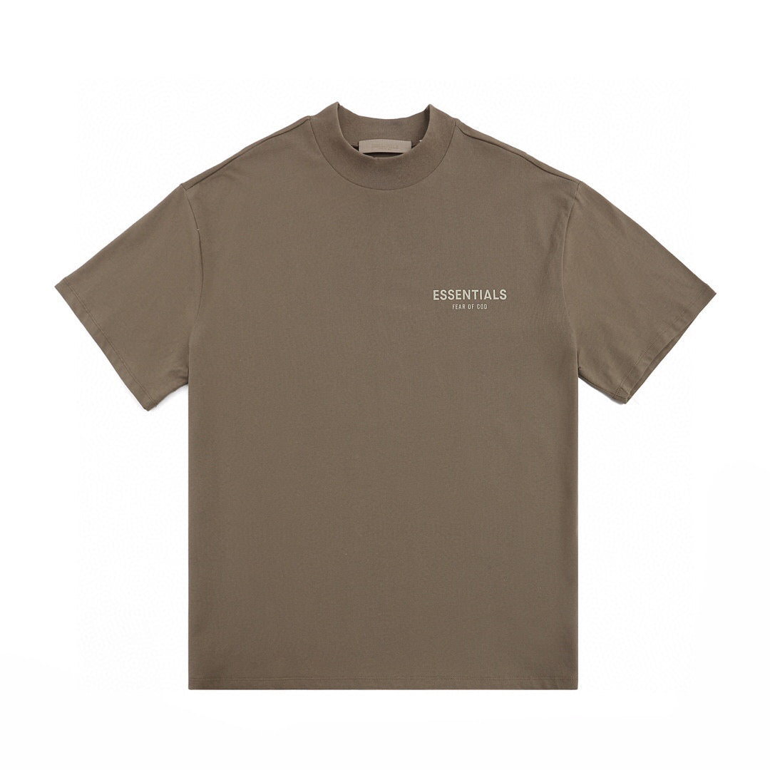 FOG Essentials Mock Neck Tee - Desert Taupe