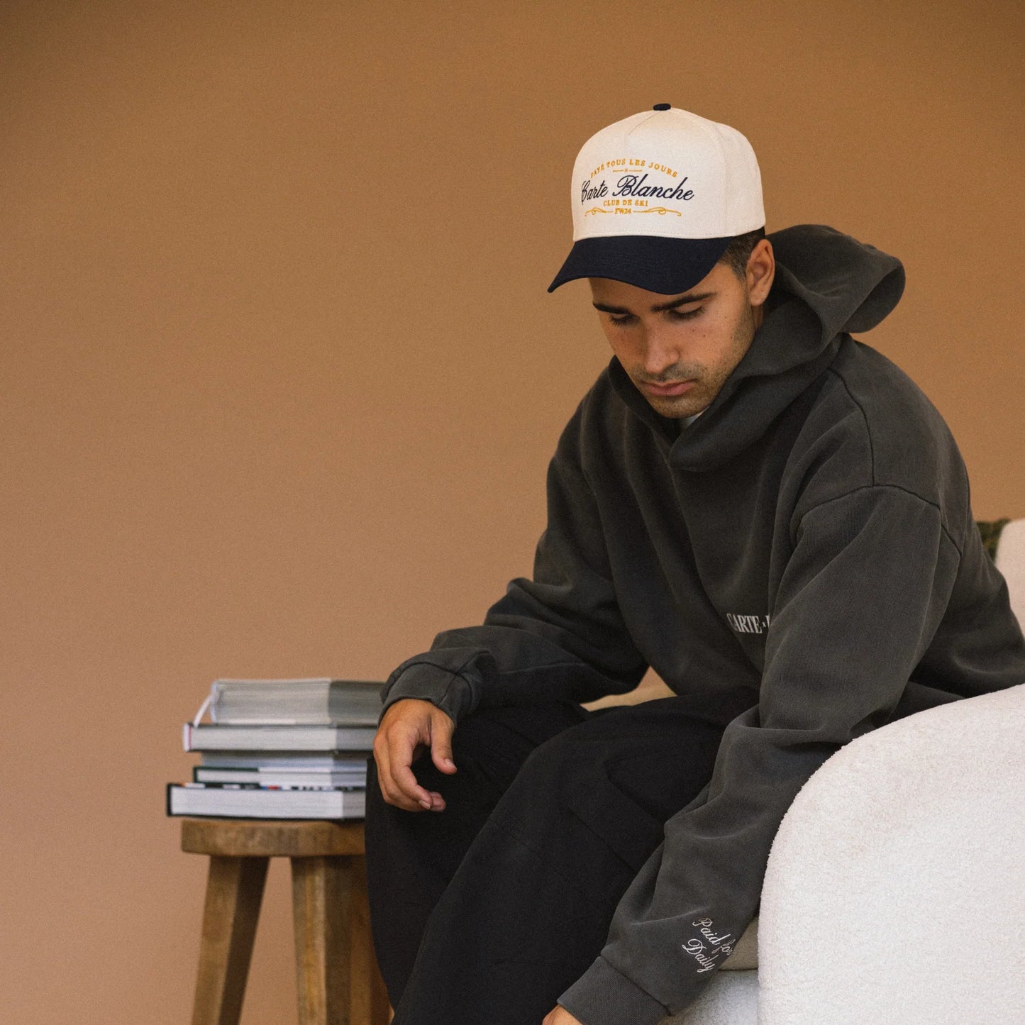 Carte Blanche The Payé Tous Les Jours Snapback - Navy & Créme