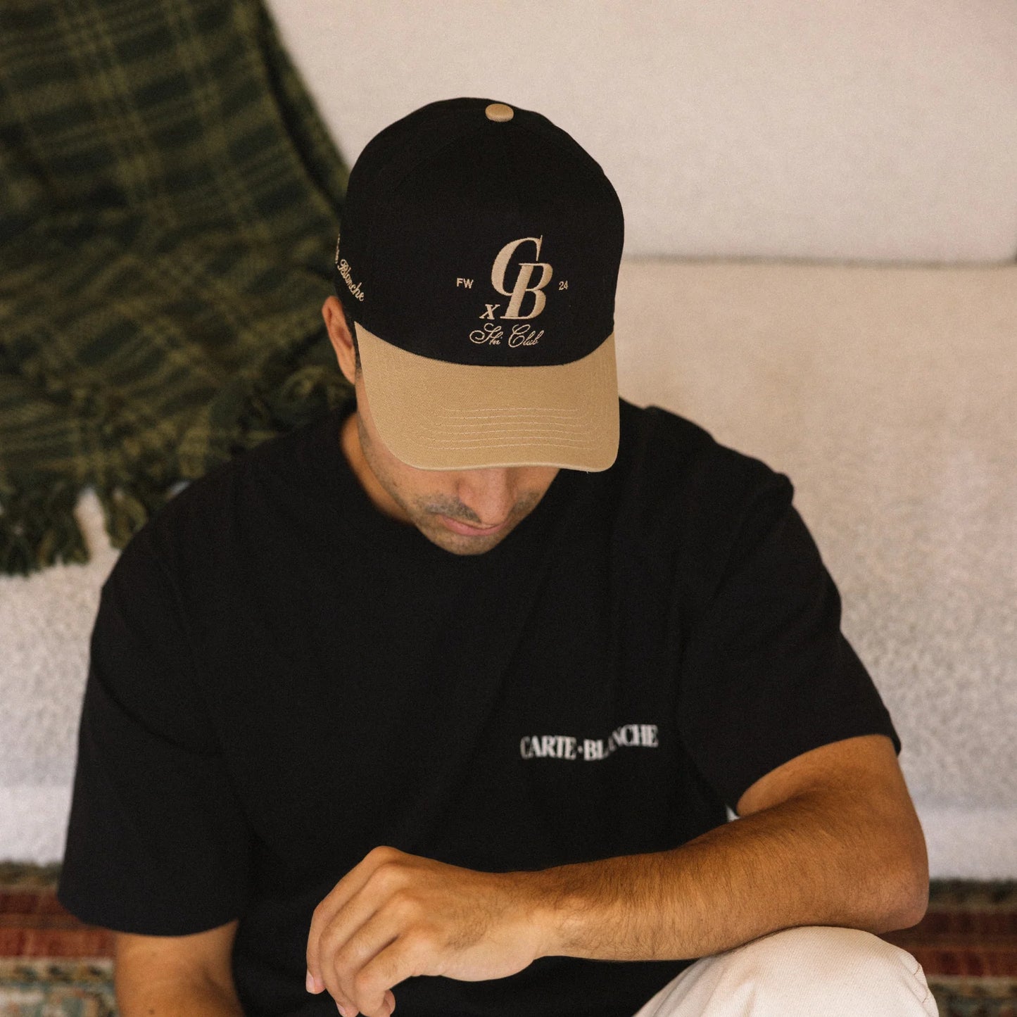 Carte Blanche The CB Ski Club Snapback - Black & Khaki