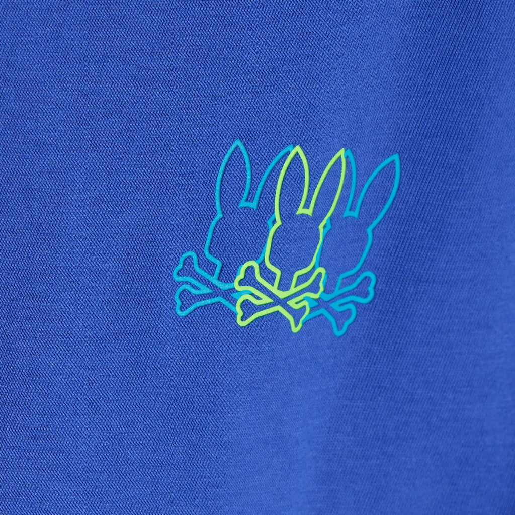 Psycho Bunny Mens Pompey Graphic Tee - Royal Blue