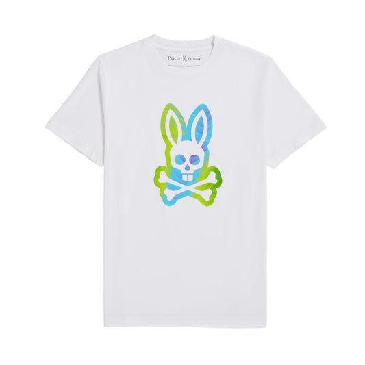 Psycho Bunny Men's Montgomery Graphic Tee - White