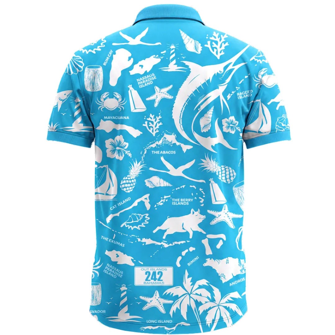 The Paradise Club Unisex Polo - Aquamarine