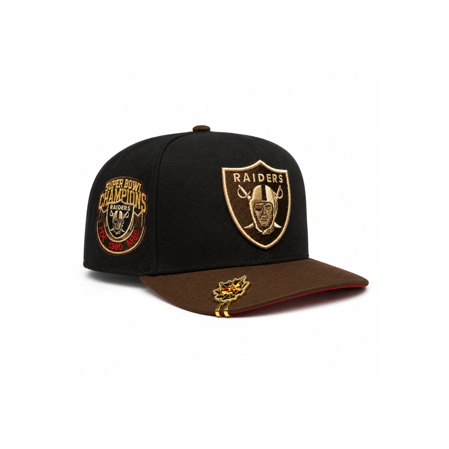 Raiders Super Bowl Champions Snapback Cap - Angle View