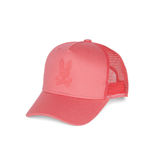 Psycho Bunny Men's Damon Trucker Hat - Grapefruit