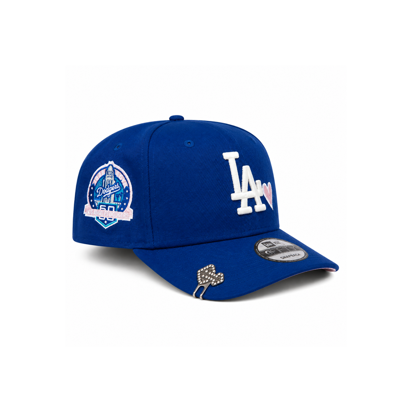 New Era LA Dodgers Heart 9FIFTY Snapback Cap - Blue