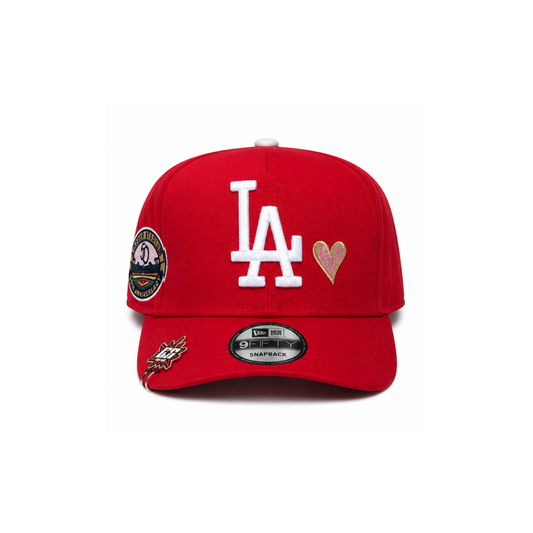 New Era LA Dodgers Love 9FIFTY Snapback Hat - Red