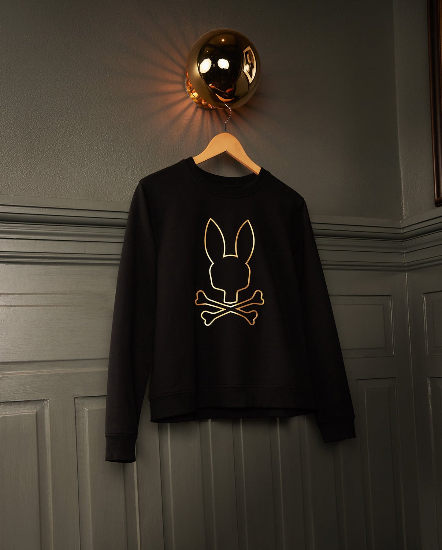 Psycho Bunny Beumont Metallic HD Sweatshirt - Black