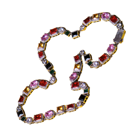 Golden Gilt Gemstone Rare Energy Chain