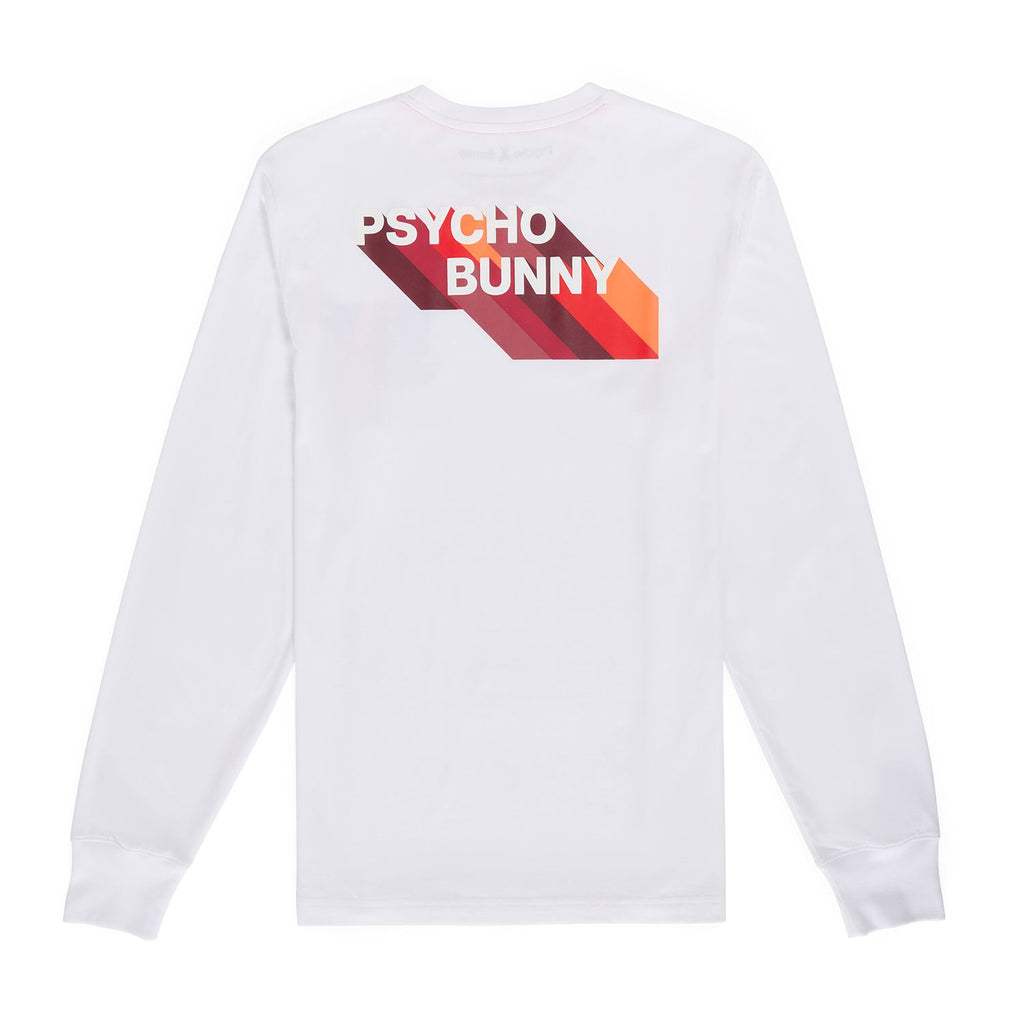 Psycho Bunny Mens Apple Valley L/S Tee - White