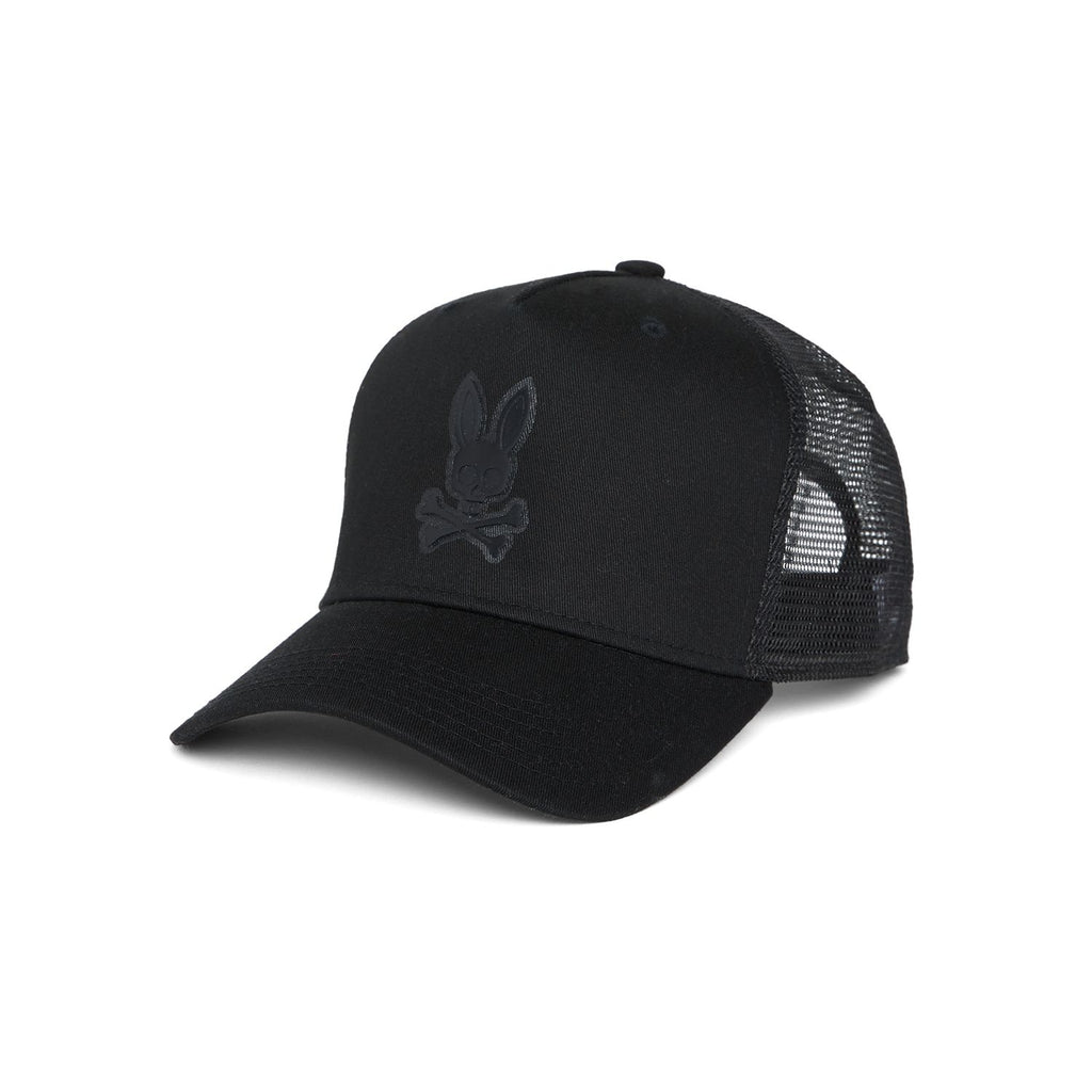 Psycho Bunny Men's Damon Trucker Hat - Black